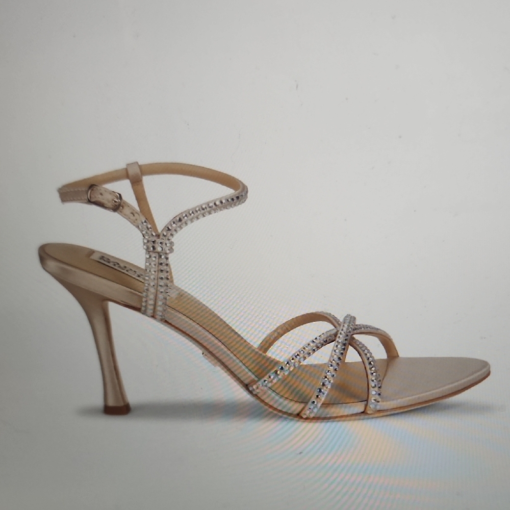 Badgley Mischka Julietta 85mm Rhinestones Embellished Sandals 9